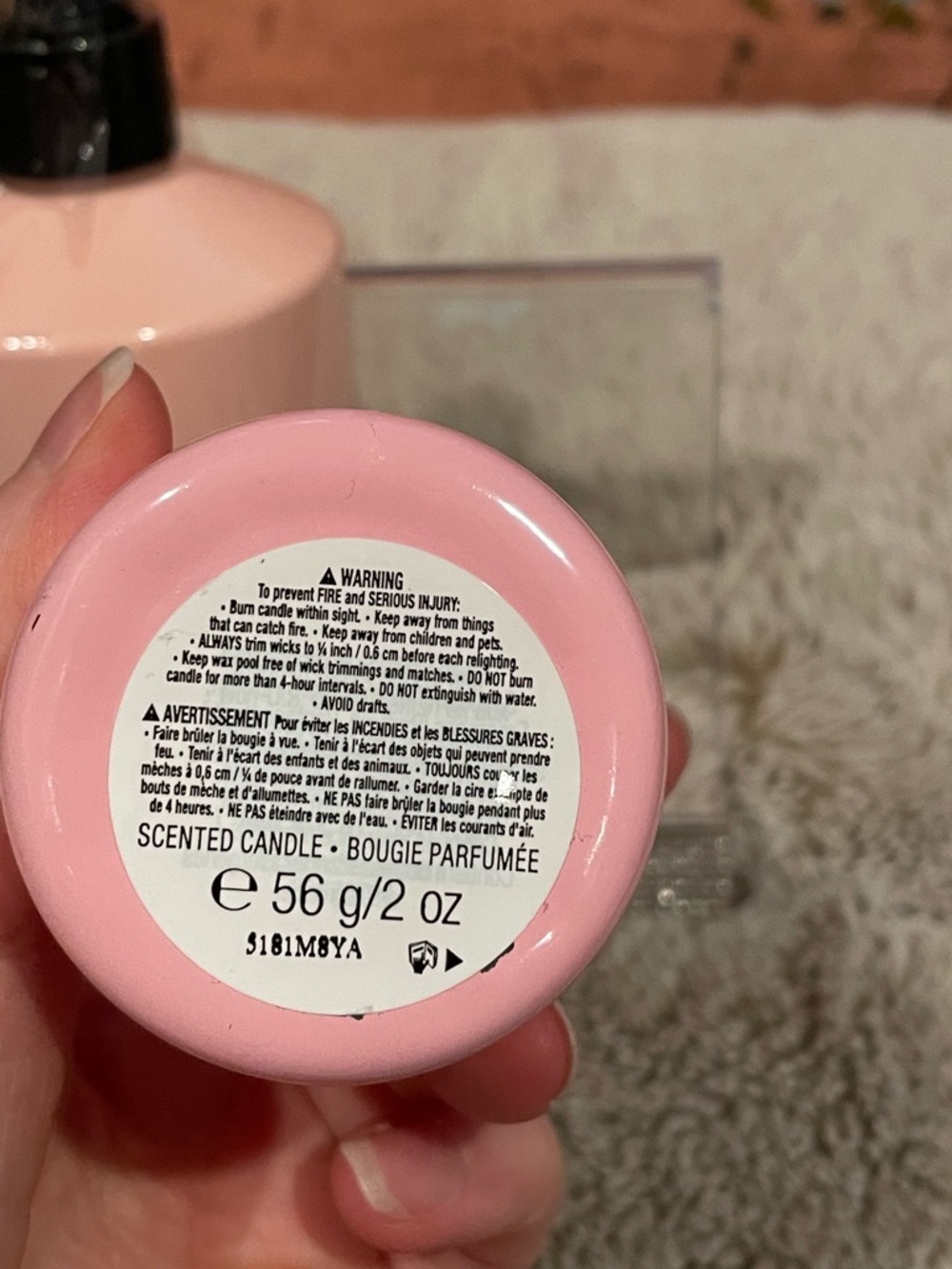 Victoria's Secret Rose Bohemia Pink Liquid Hand Wash and Candle - Picture 5 of 5